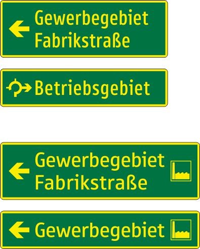 §53/13 Wegweiser| zweizeilig flache Ausführung