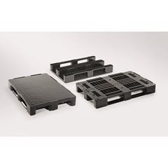 Kunststoffpalette, Traglast statisch 7500 kg, Breite 800 mm, geschlossen.