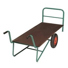 Stoßkarre, Siebdruck-Plattform, LxBxH 2000 x 850 x 990 mm, Gewicht 48 kg.