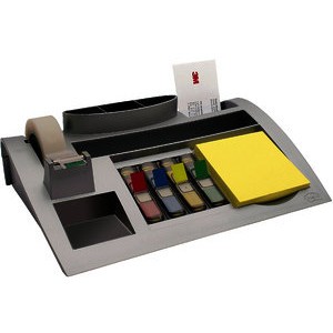 Schreibtischorganizer, Kunststoff, 250 x 168 x 68 mm, silber