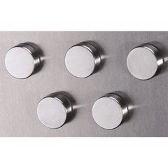 Edelstahlmagnet, Ø 24 mm, VE 36 Stück.