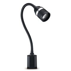 LED-Flexarm-Punktleuchte IP20, LED-Ausführung 3 x 1,5 W, zum Aufschrauben.