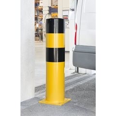Rammschutz-Poller, Ø 273 mm, Wandstärke 5 mm, zum Einbetonieren.