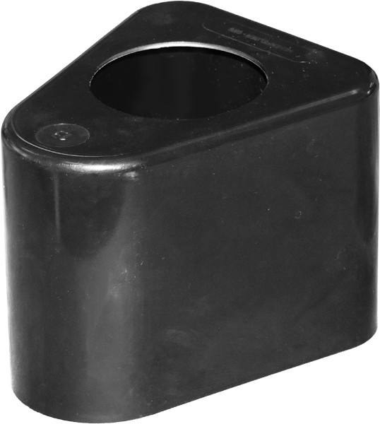 Abdeckkappe für Leitpflock. schwarz + Loch 65 mm