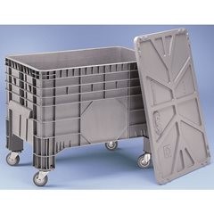 Großbehälter aus Polyethylen, Inhalt 285 l, 4 Füße und 4 Lenkrollen, ab 1 Stk.