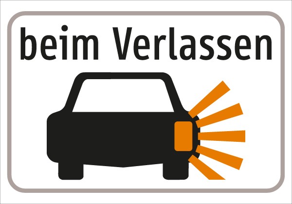 §54/5 Z.T. beim Verlassen + Sym. Auto/Blinker