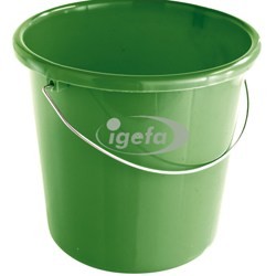 Plastikeimer rund 5l grün (10)