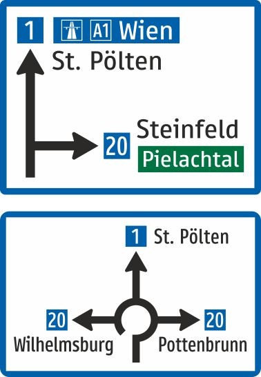 §53/13a Vorwegweiser | Alform Verkehrszeichen