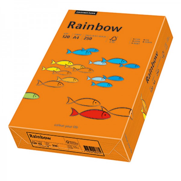 Rainbow Kopierpapier 88042458 A4 120g intensivorange 250 Bl./Pack.