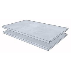 Fachboden für Universal-Steckregal, BxT 930 x 600 mm, VE 2 Stk.