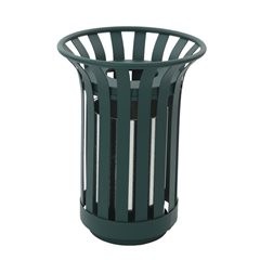 Abfallsammler für außen, Volumen 23 l, HxØ 650 x 450 mm, grün.