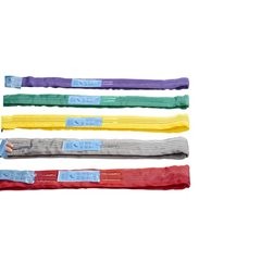 Rundschlinge, Tragfähigkeit einfach direkt 3000 kg, VE 2 Stk, gelb, Länge gestreckt 1000 mm.