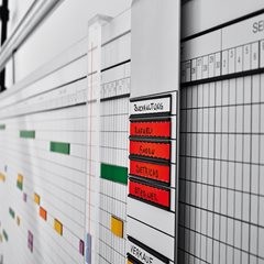 Jahresplaner-Set, 7-Tage-Woche, für 60 Mitarbeiter.