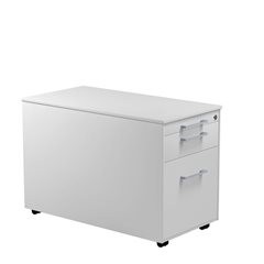 Schubladencontainer auf Rollen, HxT 520 x 800 mm, 1 Materialschub, 1 Hängeregistratur, lichtgrau / l
