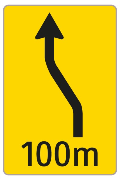 §53/16c Fahrstreifenanzeiger gelb schwarz F7