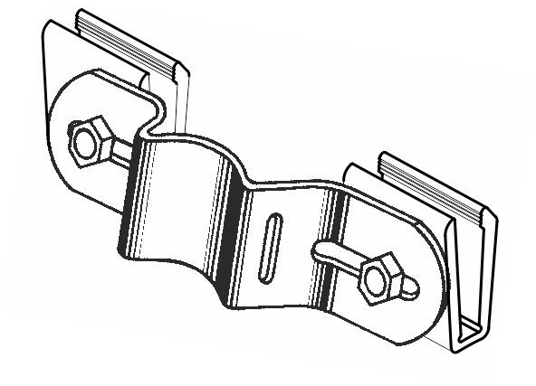 Lasche Type LKS (mit Klemmteilen für Alform-Tafeln)