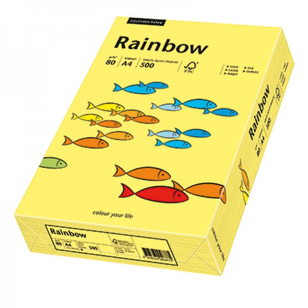 Rainbow Kopierpapier 88042343 A4 80g gelb 500 Bl./Pack.