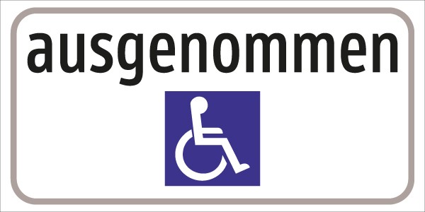 §54/5 Z.T. Text: ausgenommen + Behind.Symbol