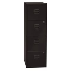 Hängeregistraturschrank PFA, 4 Schübe, schwarz.