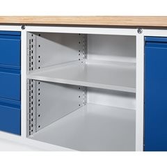 Fachboden, passend für Werkbänke, Stahlblech, lackiert.