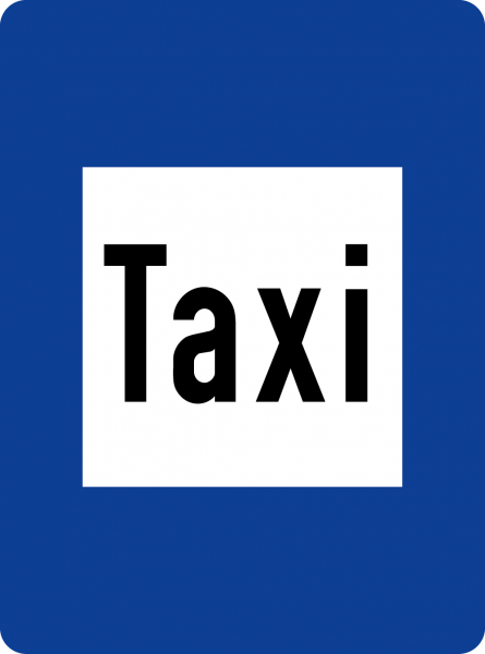 §53/6a Taxistandplatzschilder URP I Scotchlite Typ1 | Umrandungsprofil I