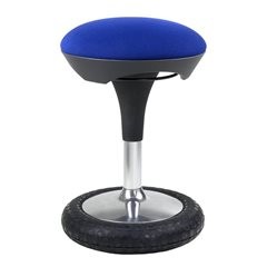 Hocker SITNESS, Sitz-Ø 420 mm, blau.