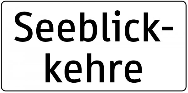 Bezeichnung von Kehren, Pässen, Tunnel u. dgl. Bezeichnung von Kehren, Pässen, Tunnels u dgl; einzei