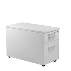 Schubladencontainer auf Rollen, HxT 529 x 800 mm, 1 Materialschub, 1 Hängeregistratur, lichtgrau / l