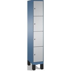 EVOLO Fächerschrank, mit Füßen, 1 Abteil, 4 Fächer, Abteilbreite 300 mm, fernbla
