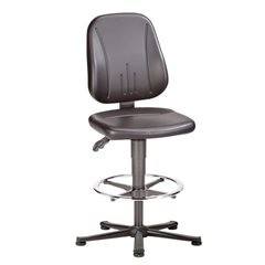 ESD UNITEC Arbeitsdrehstuhl, Kunstleder, Höhenverstellung 580 - 850 mm.