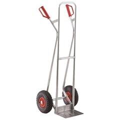 Sackkarre aus Aluminium, Modell L: für Großes und Sperriges, mit komfortabler Luftbereifung.