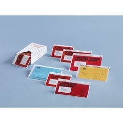 Dokumententasche, aus PE, VE 250 Stk, für DIN C6, mit Aufdruck ''Lieferschein''.