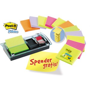 Haftnotizspender, für: Z-Notes 76x76mm/2x Index 680, schwarz/farblos