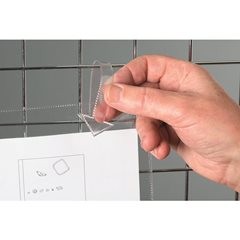 Dokumentenhüllen, mit Aufhängelasche, für A4, Hochformat, kurze Seite offen, VE 50 Stk.