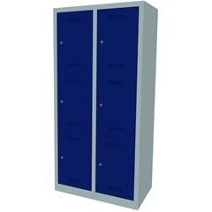 MonoBloc™ Schließfachschrank, 3 Fächer je Abteil, Breite 810 mm, 2 Abteile, 6 Fä