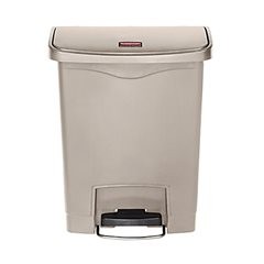 Treteimer SLIM JIM®, aus Polyethylen, 30 l, beige.