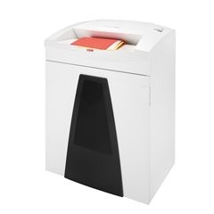 Aktenvernichter SECURIO B35, Auffangvolumen 130 l, mit Öler, Partikel, 9 Blatt.
