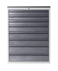 Schubladenschrank mit Teleskopführungen, Höhe 1030 mm, Schubladen 3 x 90, 3 x 120, 2 x 150 mm, licht