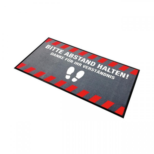 Logo Matte „Abstand halten“