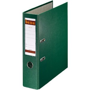 Ordner No.1, PP-kaschiert, Einsteckrückenschild, A4, 80 mm, grün