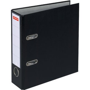 Ordner Color, PP, Einsteckrückenschild, A4, 80 mm, schwarz