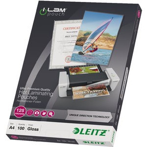 Laminiertasche iLAM UDT, A4, 0,125 mm, farblos, glänzend