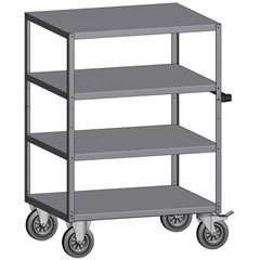 Montagehilfswagen, mit 4 Etagen, LxBxH 1080 x 750 x 1420 mm.