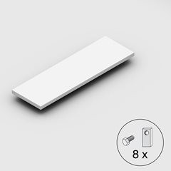 Fachboden, Traglast 350 kg, lichtgrau, BxT 1300 x 400 mm.