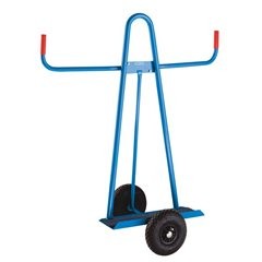 Plattenkarre, Tragfähigkeit 300 kg, Vollgummireifen, Rad-Ø 200 mm.