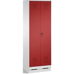 EVOLO Wäsche- / Garderobenschrank, 4 Fachböden, Kleiderstange, Abteile 2 x 300 m