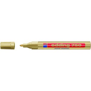Lackmarker, 750, Rundspitze, 2 - 4 mm, Schreibf.: gold
