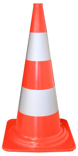 Leitkegel "HIGRIP" mit 2 hochreflektierenden Streifen