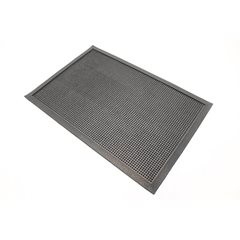Gummi-Allwettermatte, schwarz, LxB 1800 x 900 mm.