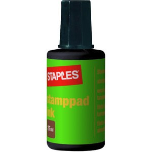 Stempelfarbe, ohne Öl, Verstreicherflasche, schwarz